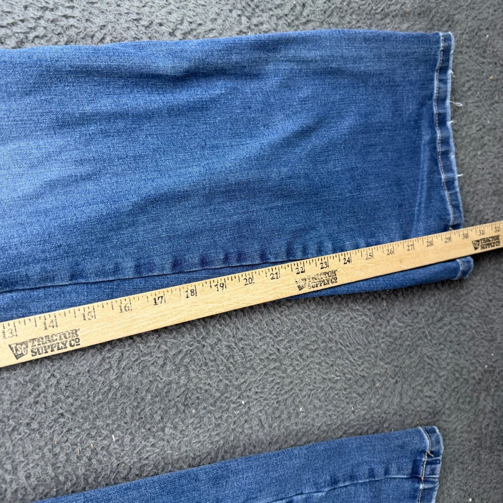 Wrangler Womens High Rise Flare Leg Blue Denim Jeans 112359281 Size 27x32 - Picture 5 of 8